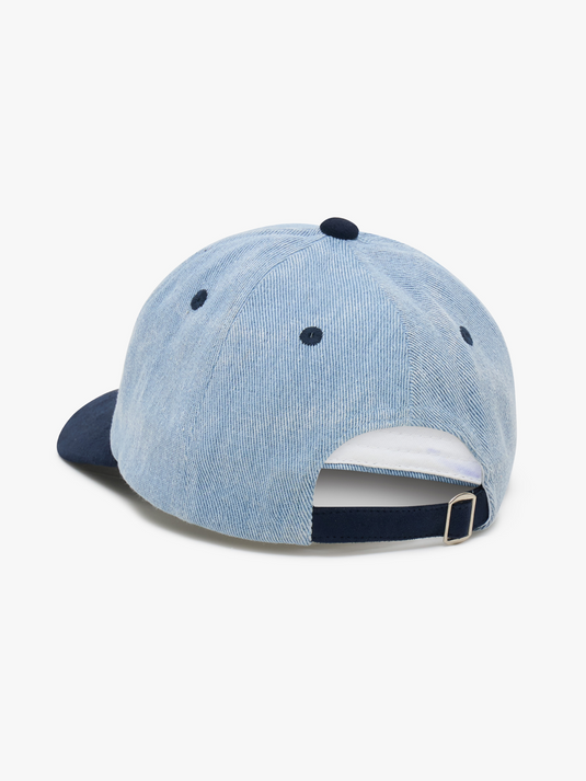 Angus Grace Go Golfing Golf Daddy Panel Denim Suede Dad Cap