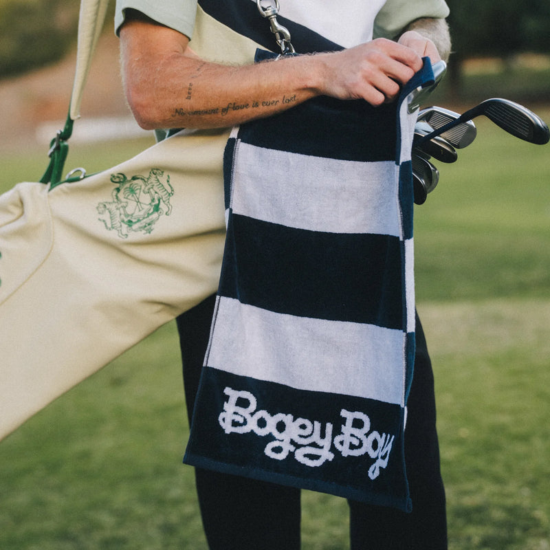 Load image into Gallery viewer, Bogey Boys Golf Towel - Sailor Stripe
