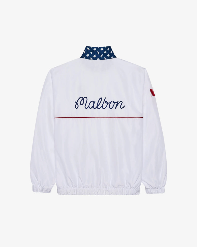 Load image into Gallery viewer, Malbon Eagle Buckets Nylon Quarter Zip Windbreaker
