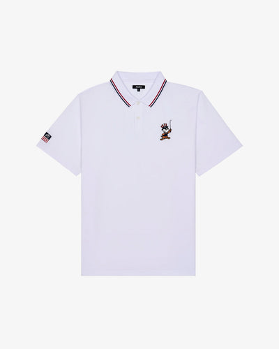 Malbon Eagle Buckets Performance Pique Polo