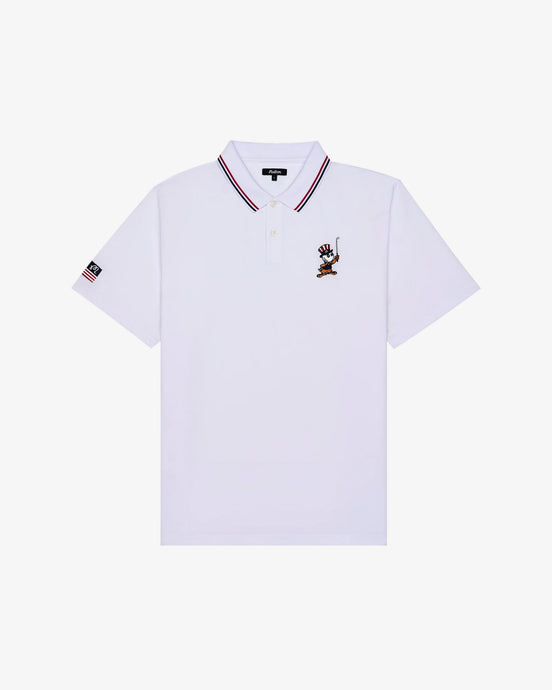 Malbon Eagle Buckets Performance Pique Polo