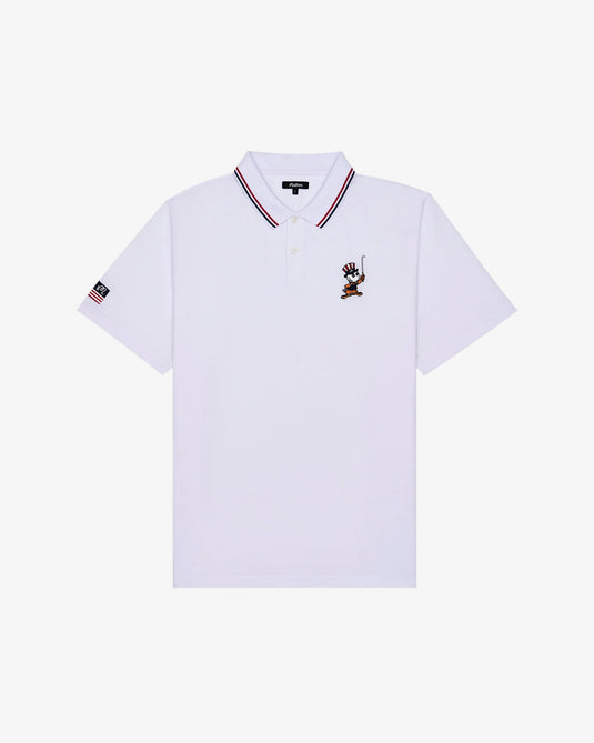 Malbon Eagle Buckets Performance Pique Polo