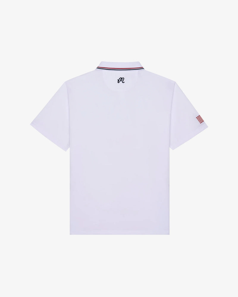 Load image into Gallery viewer, Malbon Eagle Buckets Performance Pique Polo
