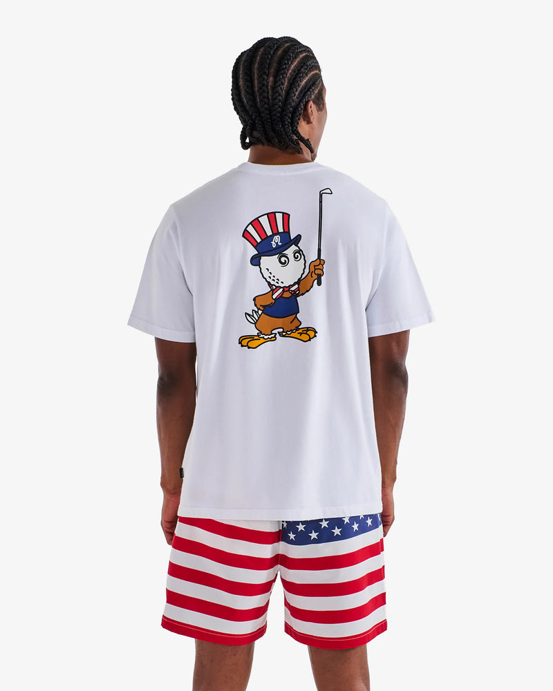 Load image into Gallery viewer, Malbon Eagle Buckets Short Sleeve Pocket Tee
