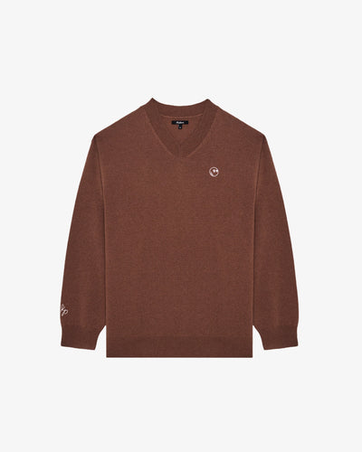 Malbon Jesper Parnevik V Neck Merino Wool Sweater