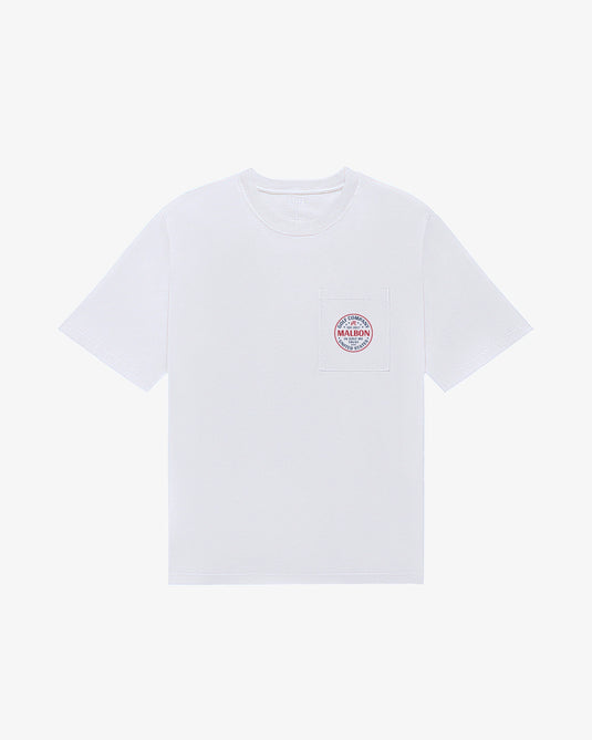 Malbon Eagle Buckets Short Sleeve Pocket Tee